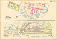 Charlestown Navy Yard Mystic Wharf Map 1912