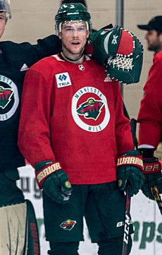 Charlie Coyle at Minnesota Wild open practice at Tria Rink in St Paul, MN.jpg