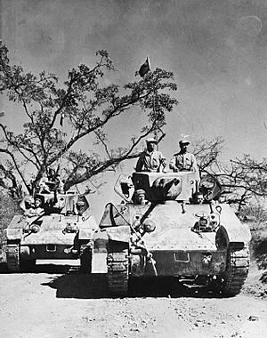 Chinese troops on Stuart tanks Ledo road
