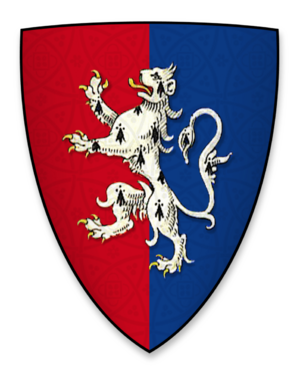 Coat of arms of Hugh Bigod, heir to the earldoms of Norfolk and Suffolk