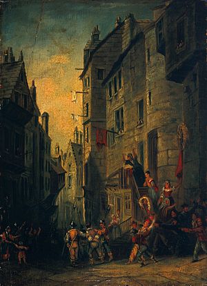 Condemned Covenanters on Their Way to Execution in the West Bow, Edinburgh