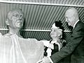 Eisenhower Unveils Marshall Bust (9460949118)