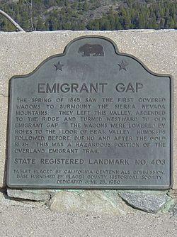 Emigrant Gap Memorial