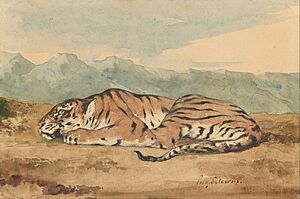 Eugène Delacroix - Royal Tiger - Google Art Project