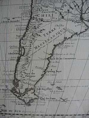 French map of South America, c. 1710
