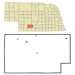 Location of Eustis, Nebraska