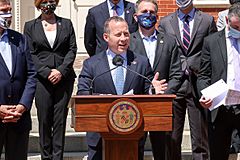 Gottheimer at Infrastructure Press Conference