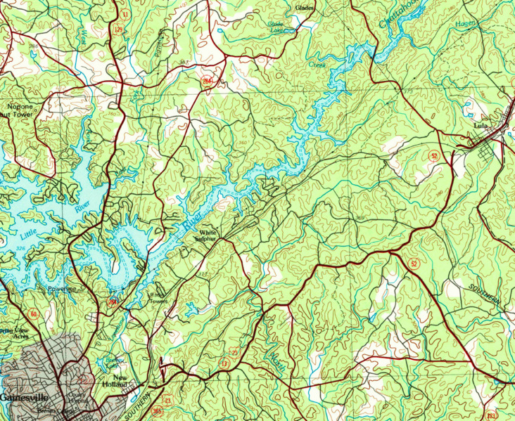 HUC 031300010305 topographic mapf