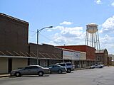 Hearne TX - downtown with water tower