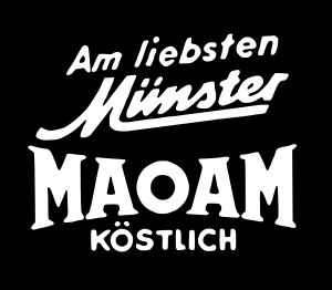 Historical ambigram logo MAOAM 1900s