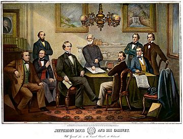 Jefferson Davis and his cabinet2, published by Thomas Kelly, New York