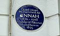 Jinnah blue plaque
