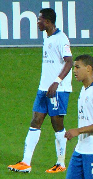 John Paintsil with Leicester City