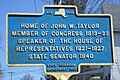John W. Taylor marker Ballston Spa