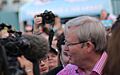 Kevin Rudd campaigning at Ekka show in Brisbane 14 August 2013