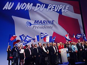 Lille - Meeting de Marine Le Pen pour l'élection présidentielle, le 26 mars 2017 à Lille Grand Palais (132)