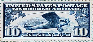 Lindbergh Airmail Stamp c10