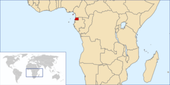 Location of Equatorial Guinea