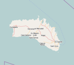Es Migjorn Gran is located in Minorca