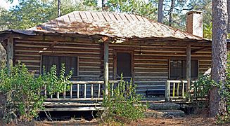 Log cabin with McCranie's Turpentine Still, Atkinson County, GA, US
