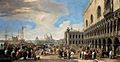 Luca Carlevarijs - Venice - A View of the Molo - WGA04234