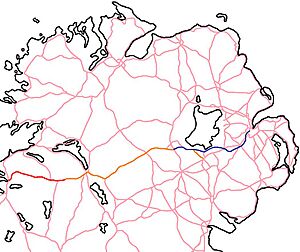M1 (N Ireland) & A4 road (Ireland) & N16 road (Ireland)