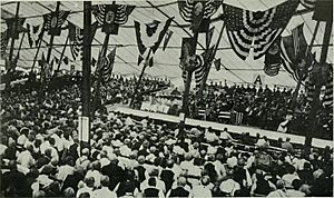 Pennsylvania at Gettysburg - ceremonies at the dedication of the monuments erected by the Commonwealth of Pennsylvania to Major General George G. Meade, Major General Winfield S. Hancock, Major (14782805942)