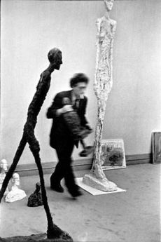 Photograph of Alberto Giacometti by Cartier Bresson