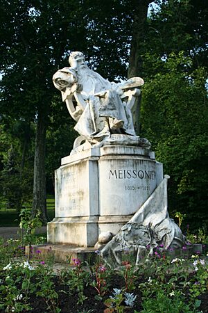 Poissy - statue Meissonier1
