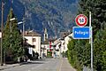 Pollegio, entrance to village