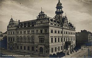 Razglednica Narodnega doma v Mariboru