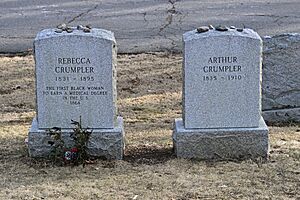 Rebecca Crumpler and Arthur Crumpler gravesites at Fairview Cemetery March 2025 3 (cropped)