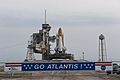 STS-135 Atlantis at the Launch Pad after the rollout
