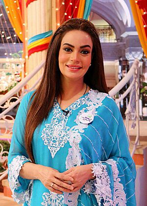 Sadia Imam at the set of Jago Pakistan Jago.jpg