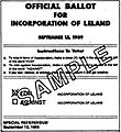 Sample Ballot LelandNC incorporation