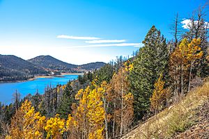 Scenic fall colours along Utah State Route 14 - Navajo Lake at 2850 m - (22811869675)