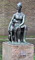 Sculpture - Woman with Dog - geograph.org.uk - 2276008.jpg