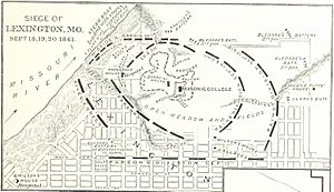 Siege of Lexington map