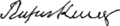 Signature of Rufus King (1814–1876)