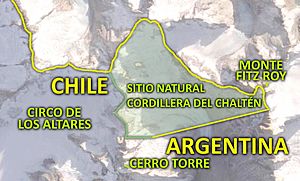 Sitio Natural Cordillera del Chaltén, Chile