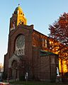 St Casimir Parish, South Bend at sunset