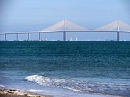 Sunshine Skyway Bridge, from Fort DeSoto (2)