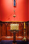 Tabernacle & sanctuary lamp, St Patrick's Cathedral, Auckland