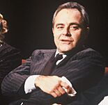Taki Theodoracopolous appearing on "After Dark" on 23 February 1991