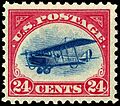 US stamp 1918 24c Curtiss Jenny -C3