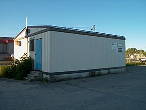 VIA Rail passenger shack in Sioux Lookout