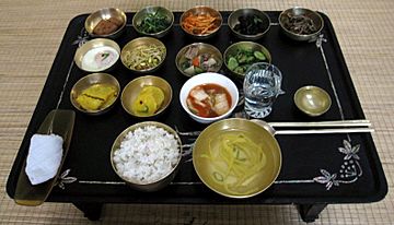 Various North Korean foods