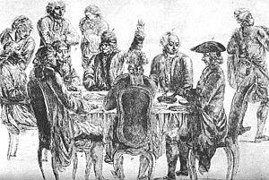 Voltaire and Diderot at the Café Procope