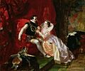 Ward Leicester and Amy Robsart at Cumnor Hall