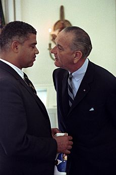 Whitney Young and Lyndon Johnson